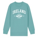 Teal Monstera: Moher A1 Organic Kid Sweatshirt