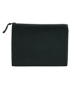 Woven pencil case (Black) - Back view, product photo