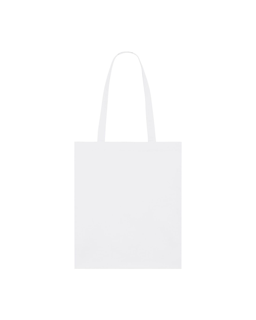 Light Tote Bag (White) - Front view, product photo