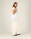 Light Tote Bag (White) - Front view, model photo