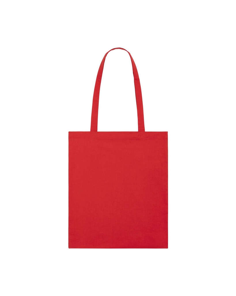 Light Tote Bag (Red) - Back view, product photo