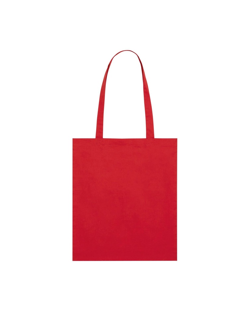 Light Tote Bag (Red) - Front view, product photo