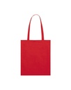 Light Tote Bag (Red) - Front view, product photo