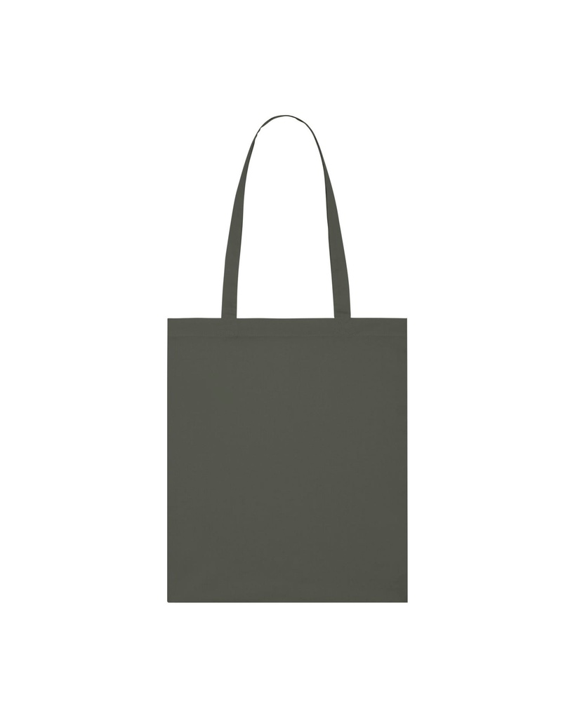 Light Tote Bag (Khaki) - Back view, product photo