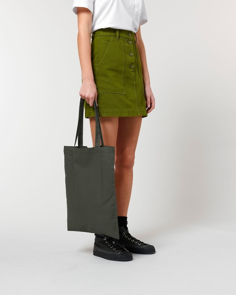 Light Tote Bag (Khaki) - Front detail, model photo 5