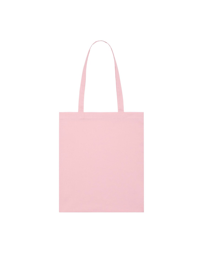 Light Tote Bag (Cotton Pink) - Back view, product photo