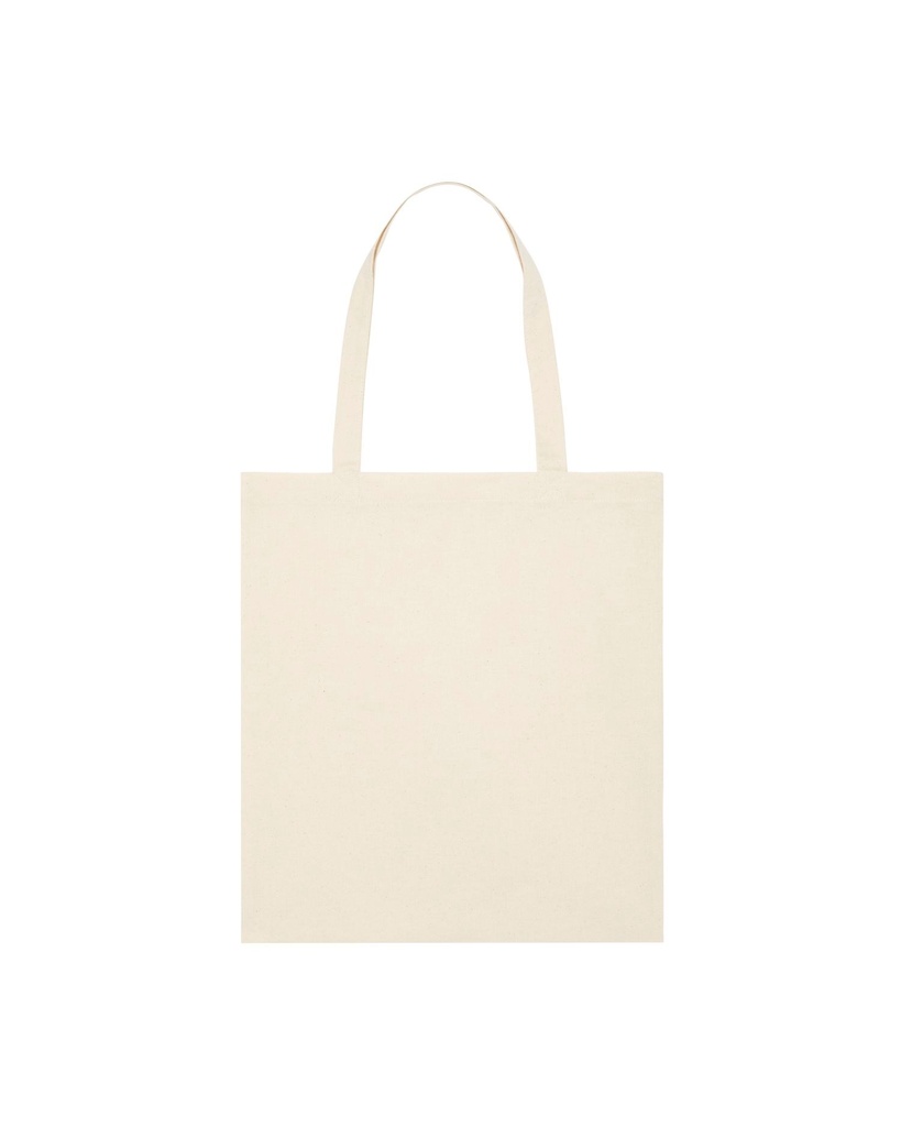 Light Tote Bag (Natural Raw) - Back view, product photo