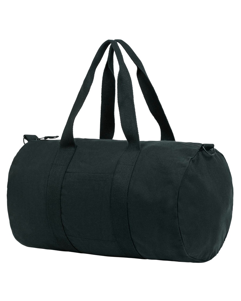 Duffle Bag (Black) - Back view, product photo