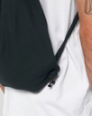 Gym Bag (Black) - Front detail, model photo