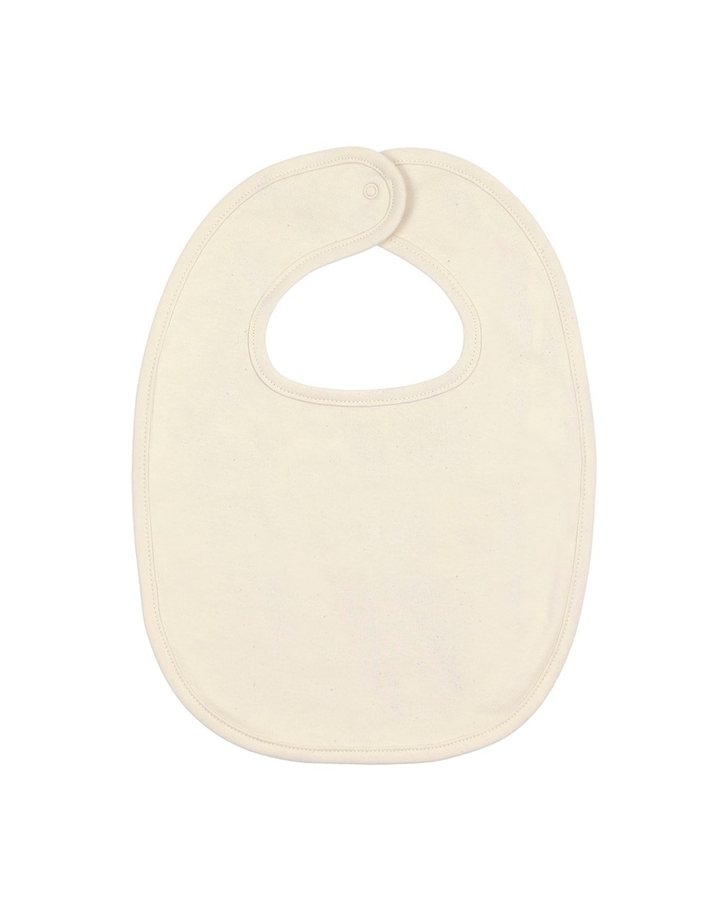 Baby Bib (Natural Raw) - Back view, product photo