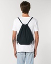 Gym Bag (Black) - Back view, model photo