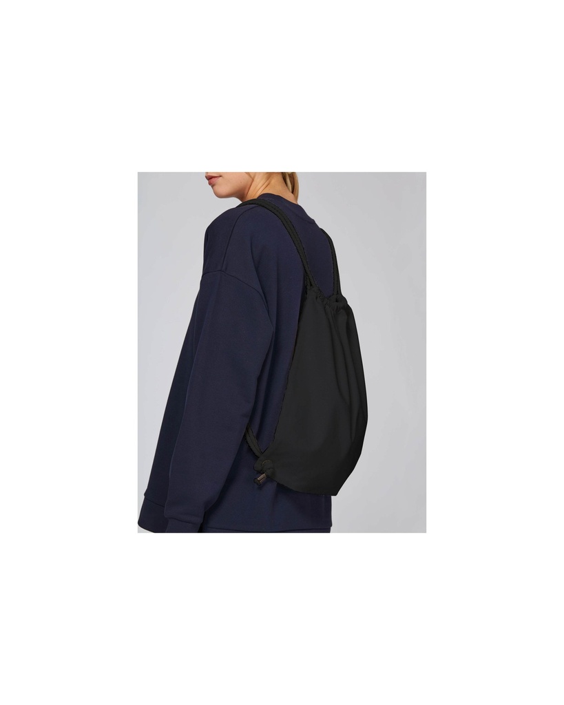 Gym Bag (Black) - Back view, model photo 5