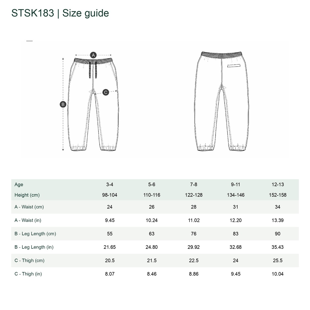 Mini Mover 2.0 - Size guide