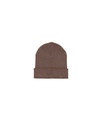 RIB BEANIE (Mocha) - Back view, product photo