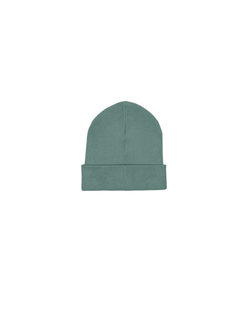 RIB BEANIE (Green Bay) - Back view, product photo