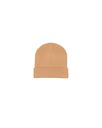 RIB BEANIE (Latte) - Front view, product photo