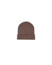 RIB BEANIE (Mocha) - Front view, product photo