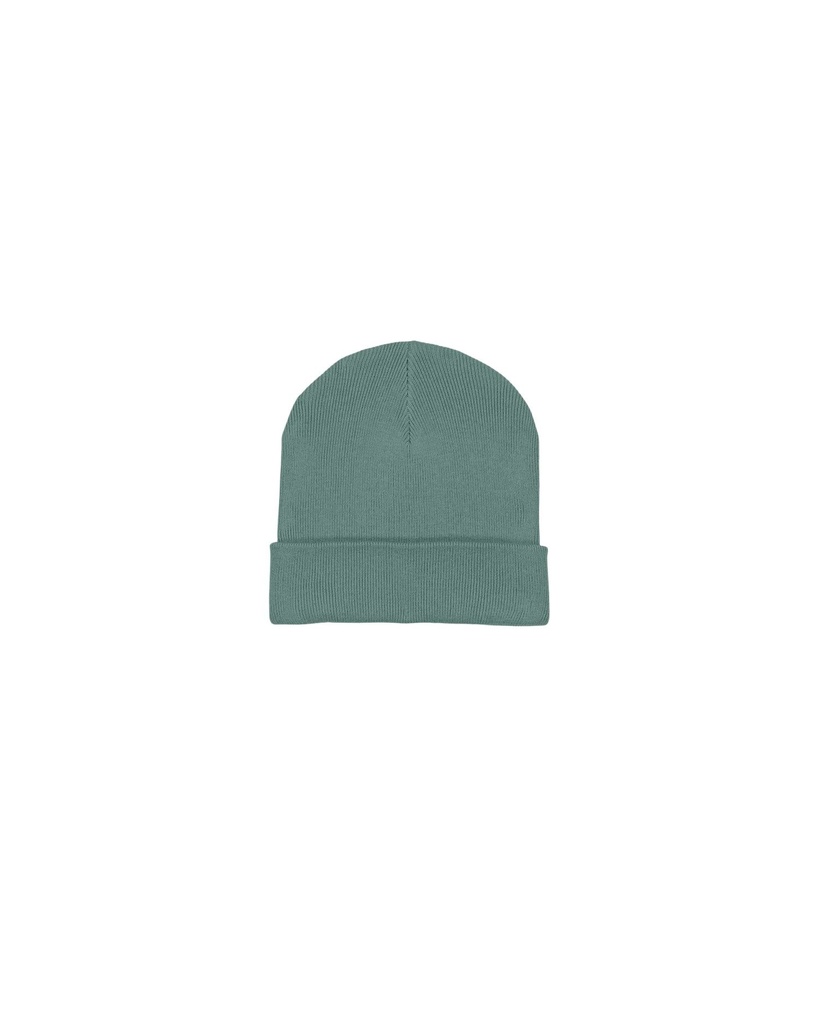 RIB BEANIE (Green Bay) - Front view, product photo