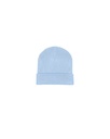 RIB BEANIE (Blue Soul) - Front view, product photo