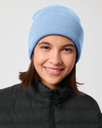 RIB BEANIE (Blue Soul) - Front view, model photo 5
