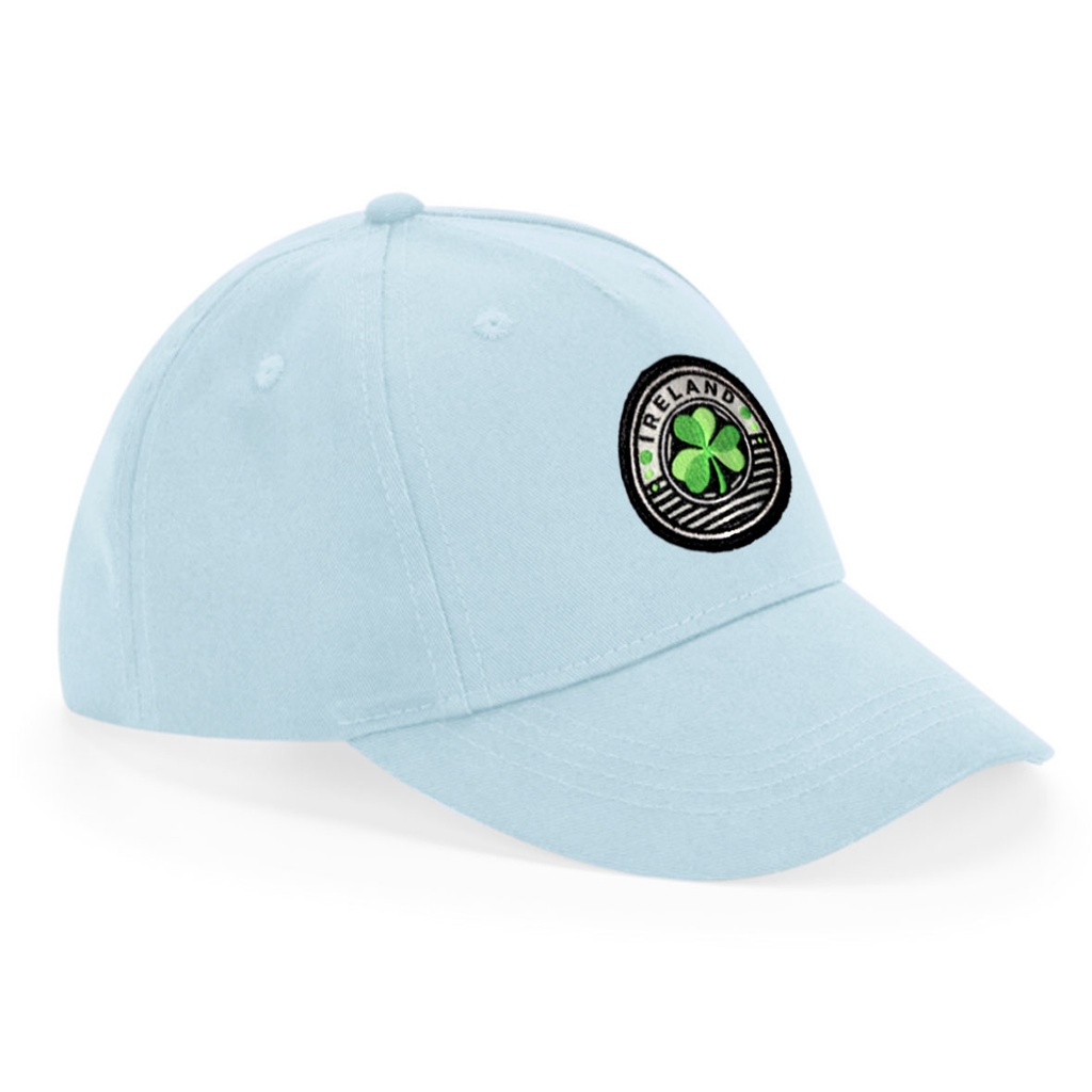 Ireland Circle Shamrock Junior organic cotton 5-panel cap